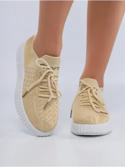 Слипоны на высокой подошве мокасины летние текстильные