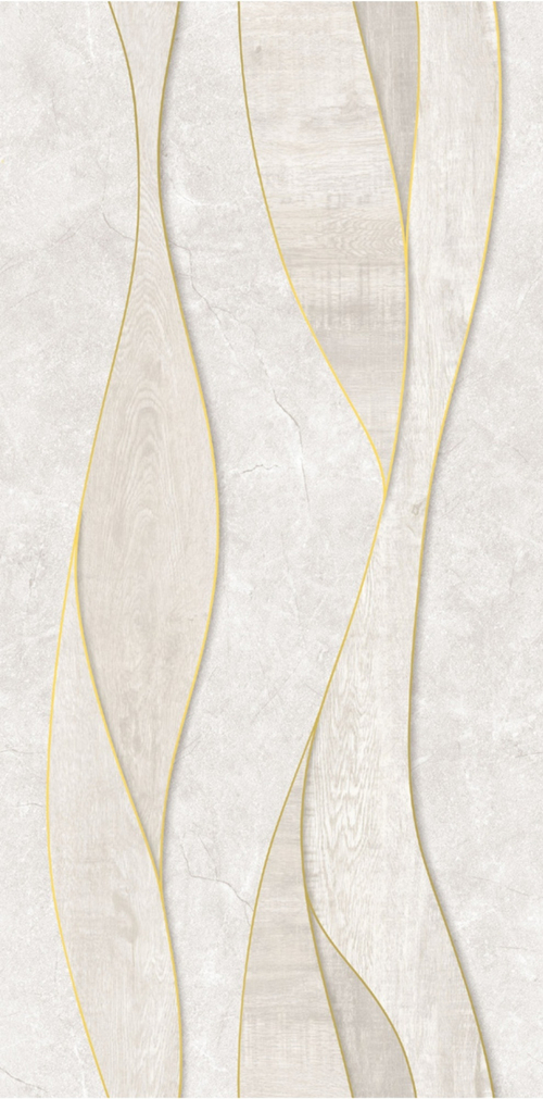 Панель ПВХ термопечать Цунами серебро 22Т009-2 2700х250 мм