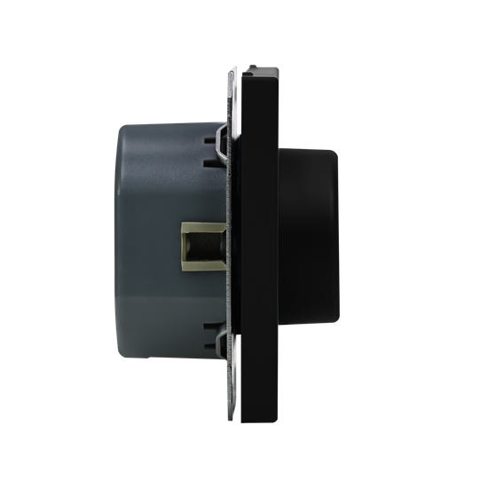 Светорегулятор поворотно-нажимной (диммер) ArtGallery LED RC 400Вт механизм карбон SE GAL001023