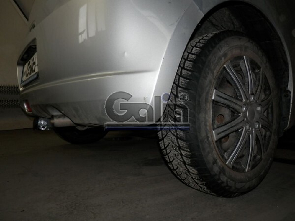 Фаркоп оцинкованный Galia S078A для Suzuki Swift хетчбек 3/5 дверей 2005-2009, кроме 4WD / Opel Agila B 2008-(паспорт и сертификат в комплекте)(без электрики)