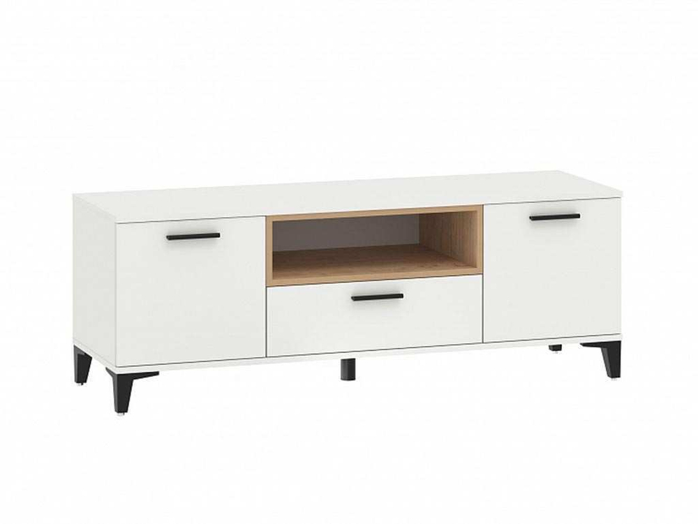 НМ 013.43 тумба ТВА Bergen белый/Дуб Бунратти