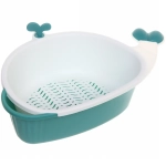 Дуршлаг пластиковый с поддоном «Кит» 33*21*8,5см, микс цветов