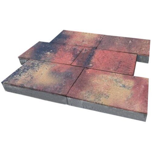 Тротуарная плитка Парк Плейс, 60 мм, ColorMix Оригон, гладкая