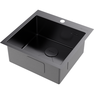Мойка Omoikiri Akisame 51-GM нерж. сталь/вороненая сталь