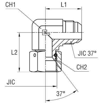 Соединение PN90 JIC 1.5/8