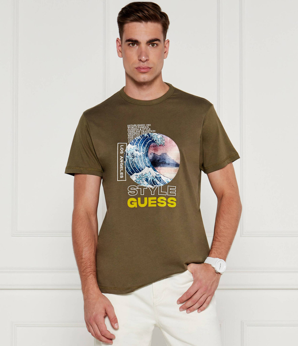 Футболка GUESS - хаки(M4YI12 I3Z14)