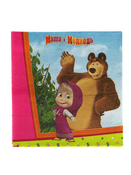Салфетки Маша и Медведь 33см.