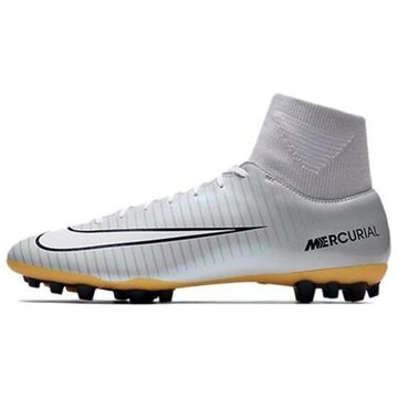 Спортивные ботинки NIKE MERCURIAL VCTRY высокого белого/Черного цвета.