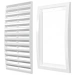 Вентиляционные решетки пластиковые накладные серии 1515РРН наружная