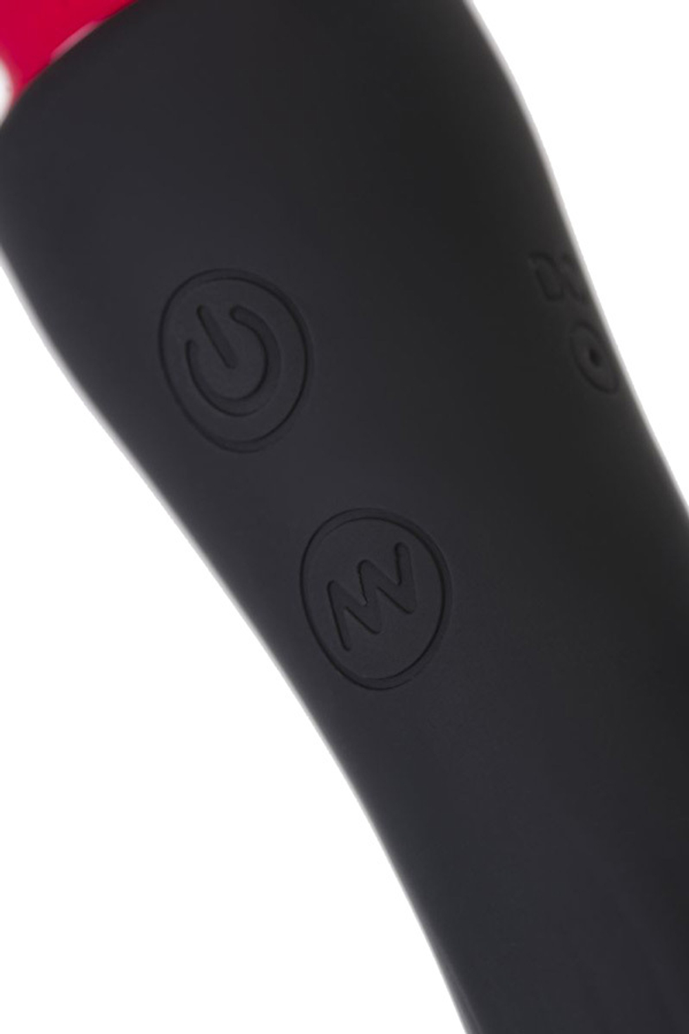 Черно-красный двусторонний вибромассажер 21см ToyFa Black&Red 901016-5