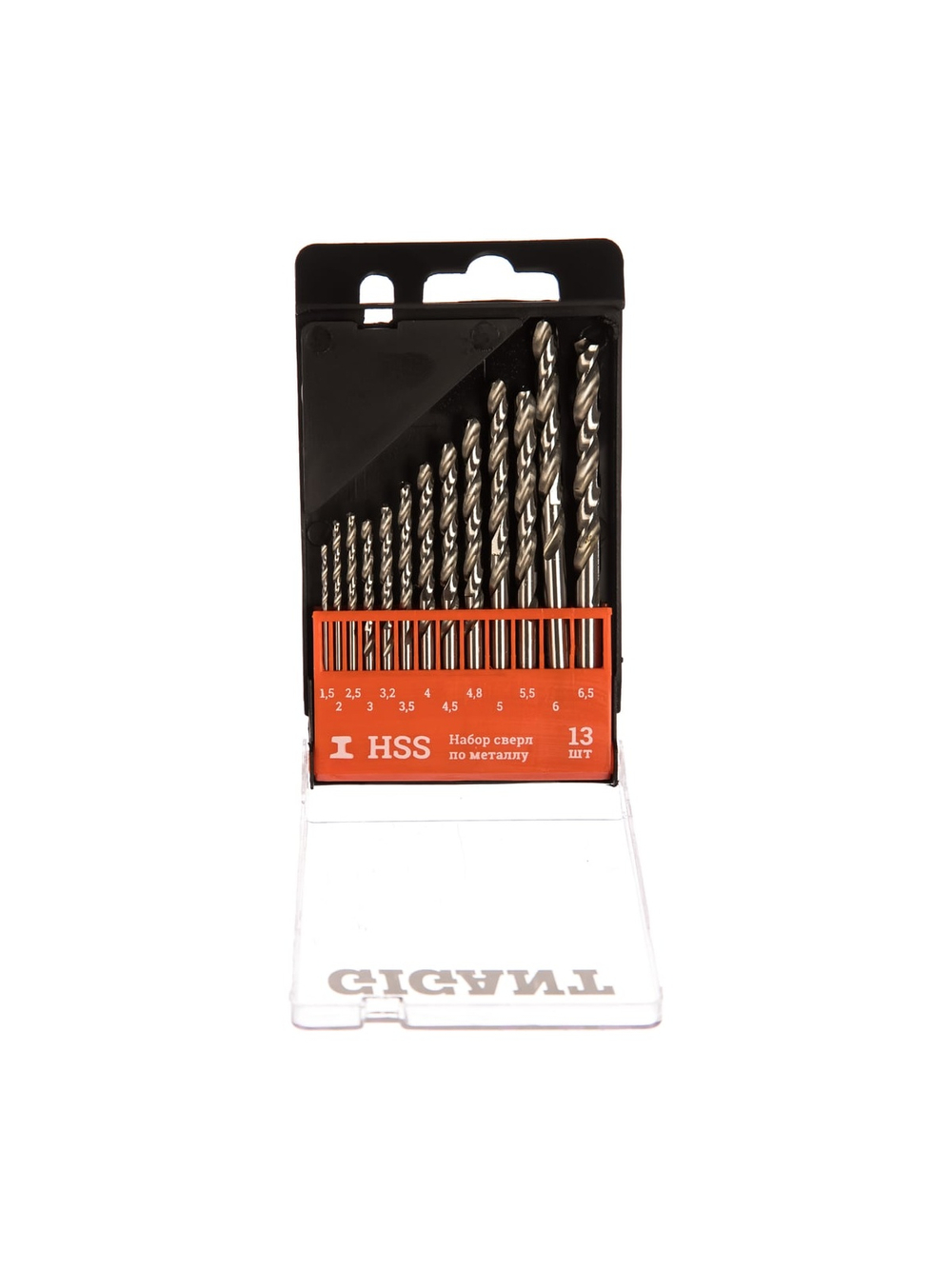Упаковка сверл по металлу (13 шт; 1.5-6.5 мм) Gigant G-11122
