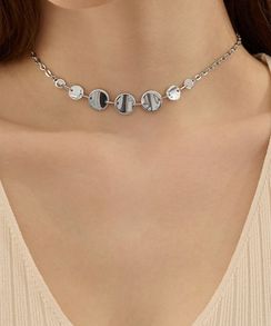 Колье Ритм серебряное