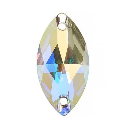 Стразы "Сваровски" Crystal AB 18 х 9 мм, кристалл  перламутр (Crystal AB 001), 1 шт