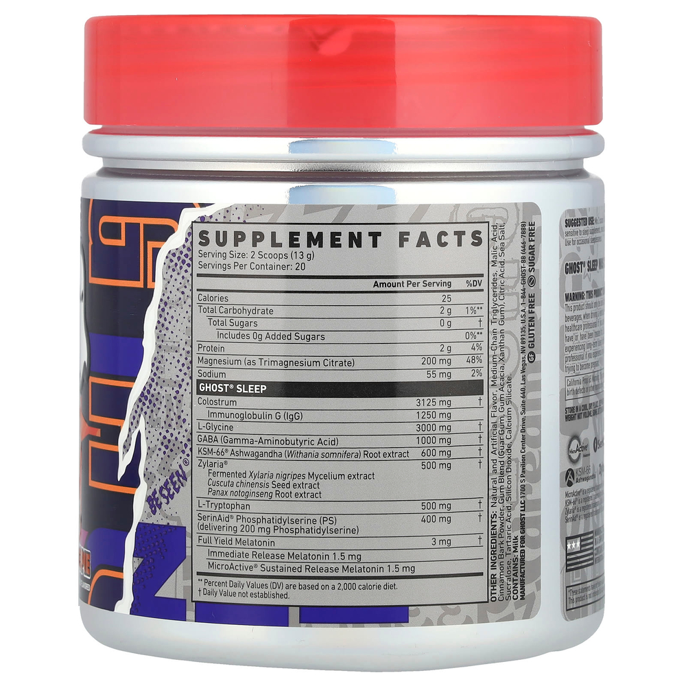 Ghost, Sleep, яблочный пирог, 260 г (9,2 унции)