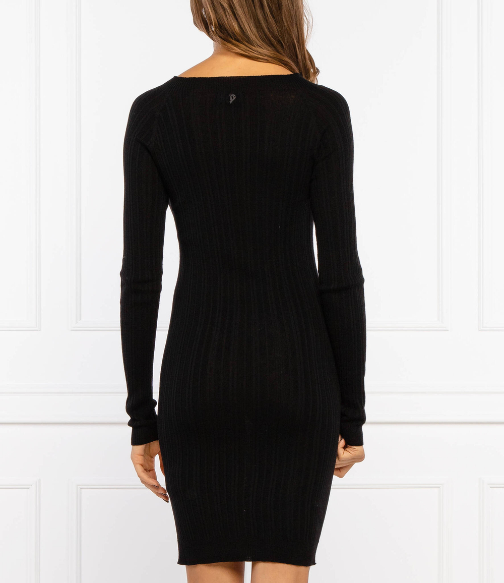 хлопковое платье new royal DONDUP - made in Italy - черный(DA243 M00808D 002)