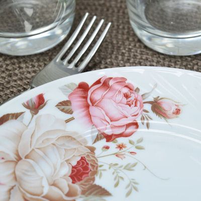 Тарелка мелкая 20см Чайные розы (78896)