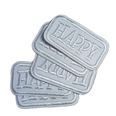 Термоаппликация, р. 2х3,8 см, белый