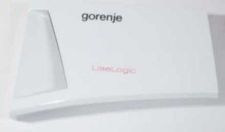 Передняя крышка ёмкости для порошка (лотка дозатора моющих средств) для стиральной машины Gorenje (Горенье) - 587808