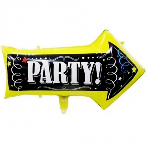 Шар фольгированный "Вечеринка стрелка" 28"с гелием