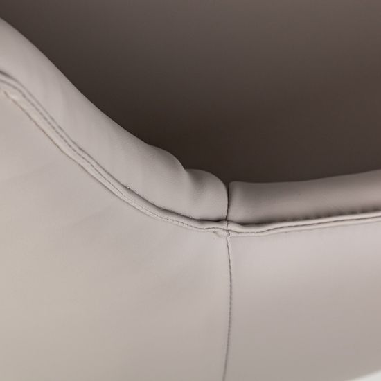 Полукресло крутящееся Sofia, экокожа soft-touch, серый