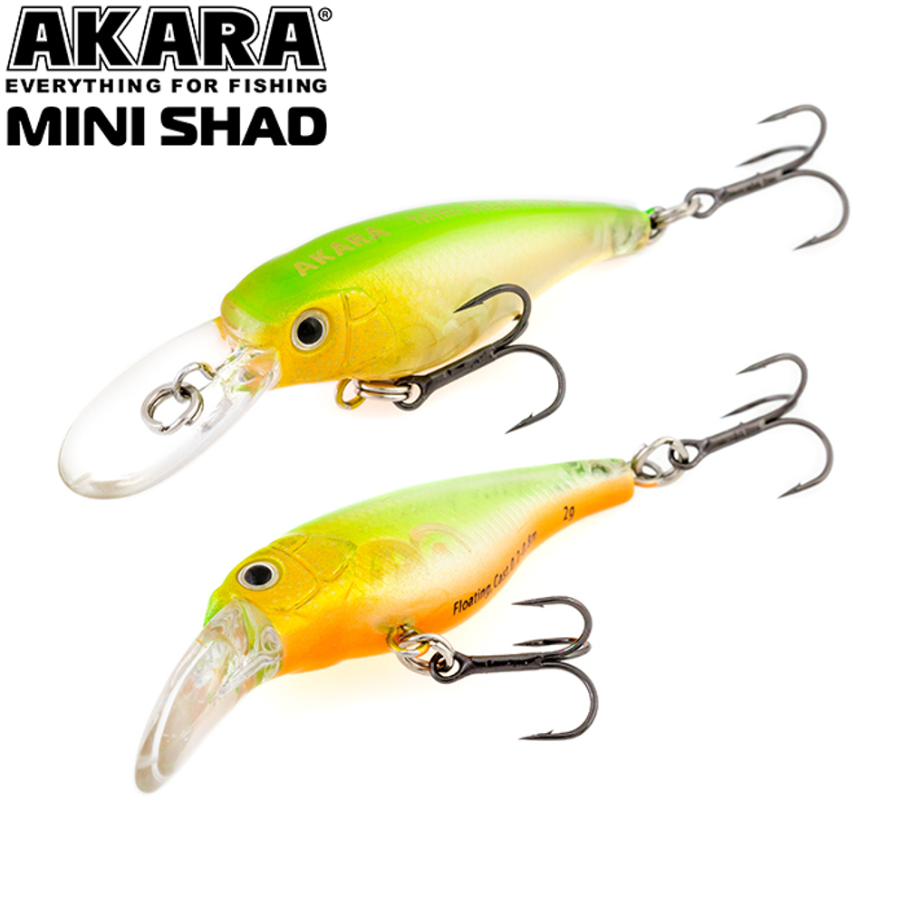 Воблер Akara Mini Shad 40SP 2,5 гр. (1/11 oz 1,6 in) A152