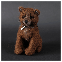 Валяная игрушка «Медведик»