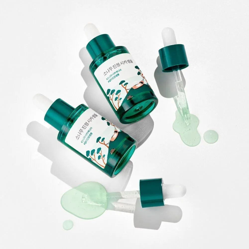 ROUND LAB Сыворотка с экстрактами сосны и центеллы Pine Calming Cica Ampoule (30 мл)