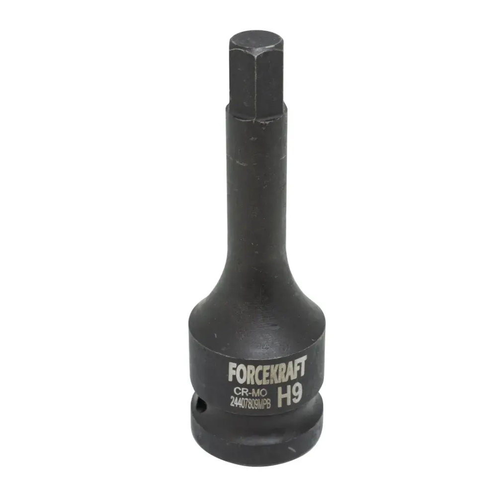 Головка-бита 6-гранная ударная 9мм,1/2'' FORCEKRAFT FK-24407809MPB