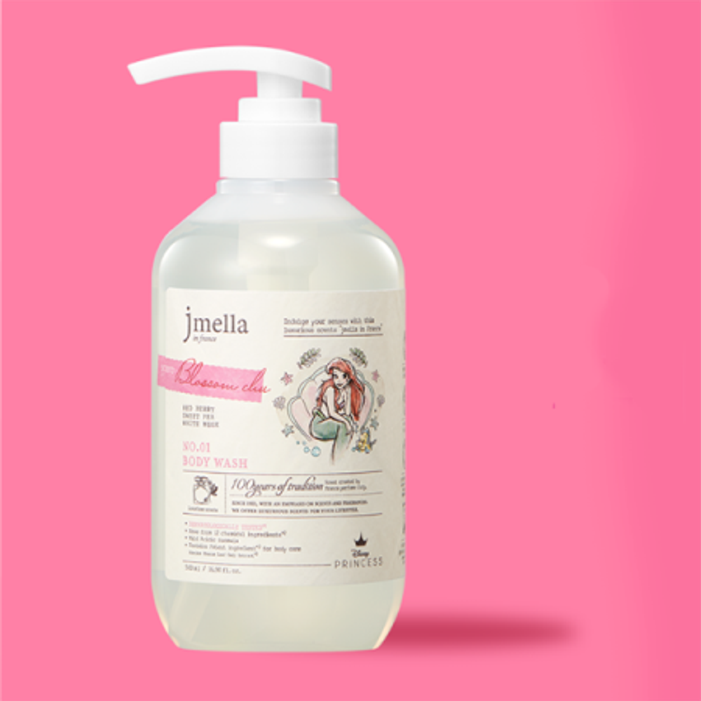 Гель для душа парфюм. Вишня и белый мускус Jmella In France Disney Blossom Chu Body Wash, 500 мл