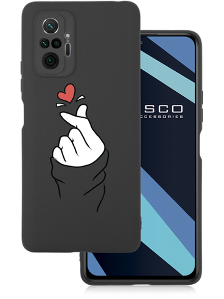 Чехол ROSCO для Xiaomi Redmi Note 10 Pro оптом (арт. XM-RN10P-COLOURFUL-BLACK-24010000006)