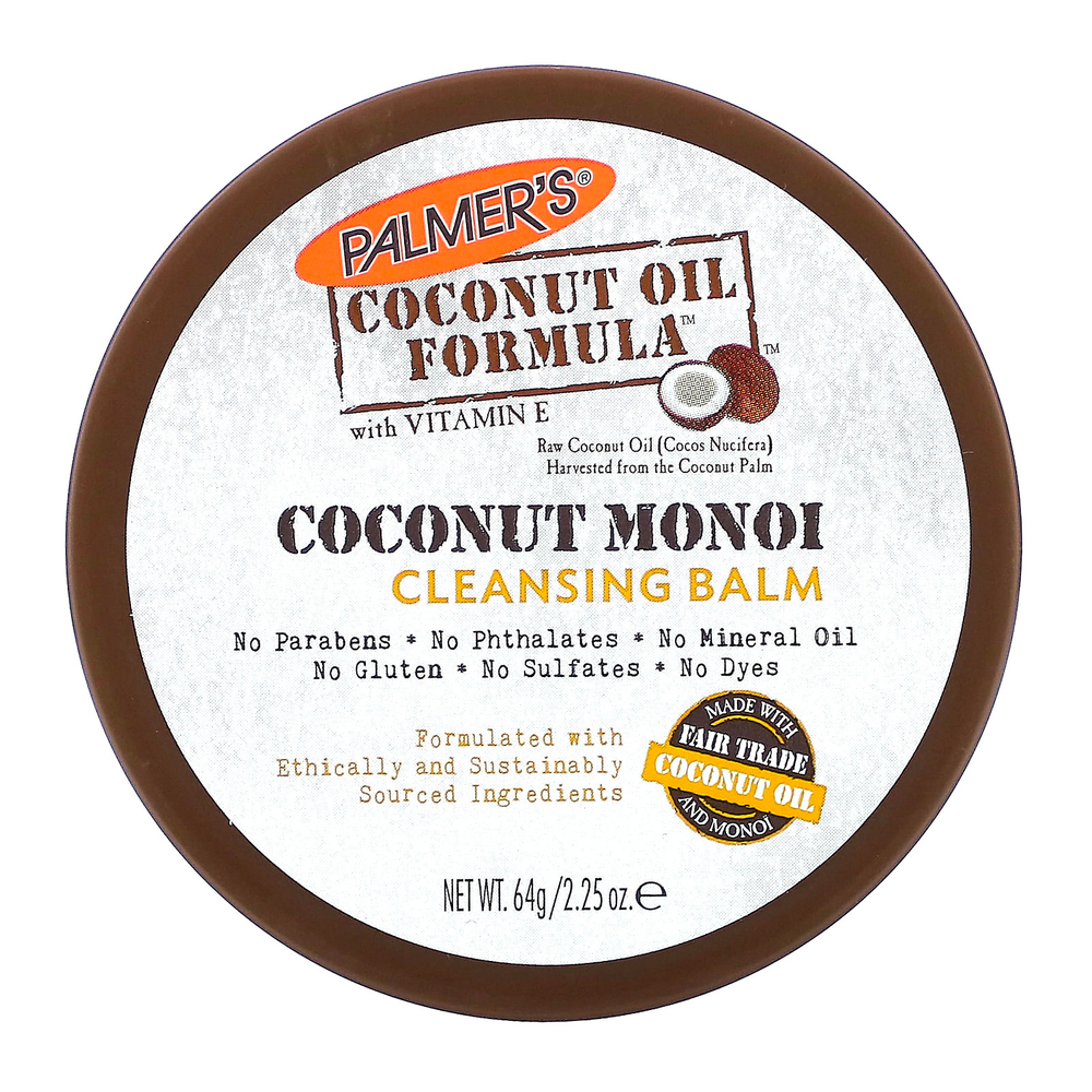 Palmer's, Формула с кокосовым маслом с витамином E, очищающий бальзам с кокосовыми моноями, 64 г (2,25 унции)