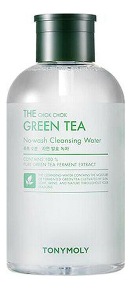 TONYMOLY  Мицеллярная вода для снятия макияжа с экстрактом зеленого чая - THE CHOK CHOK GREEN TEA No-wash Cleansing Water , 700мл