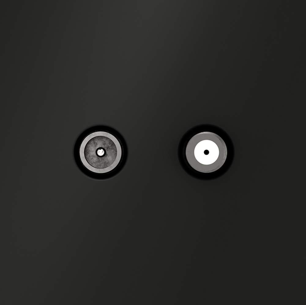 Розетка телевизионная встраиваемая VOLTUM S70 оконечная TV+SAT, (черный матовый)