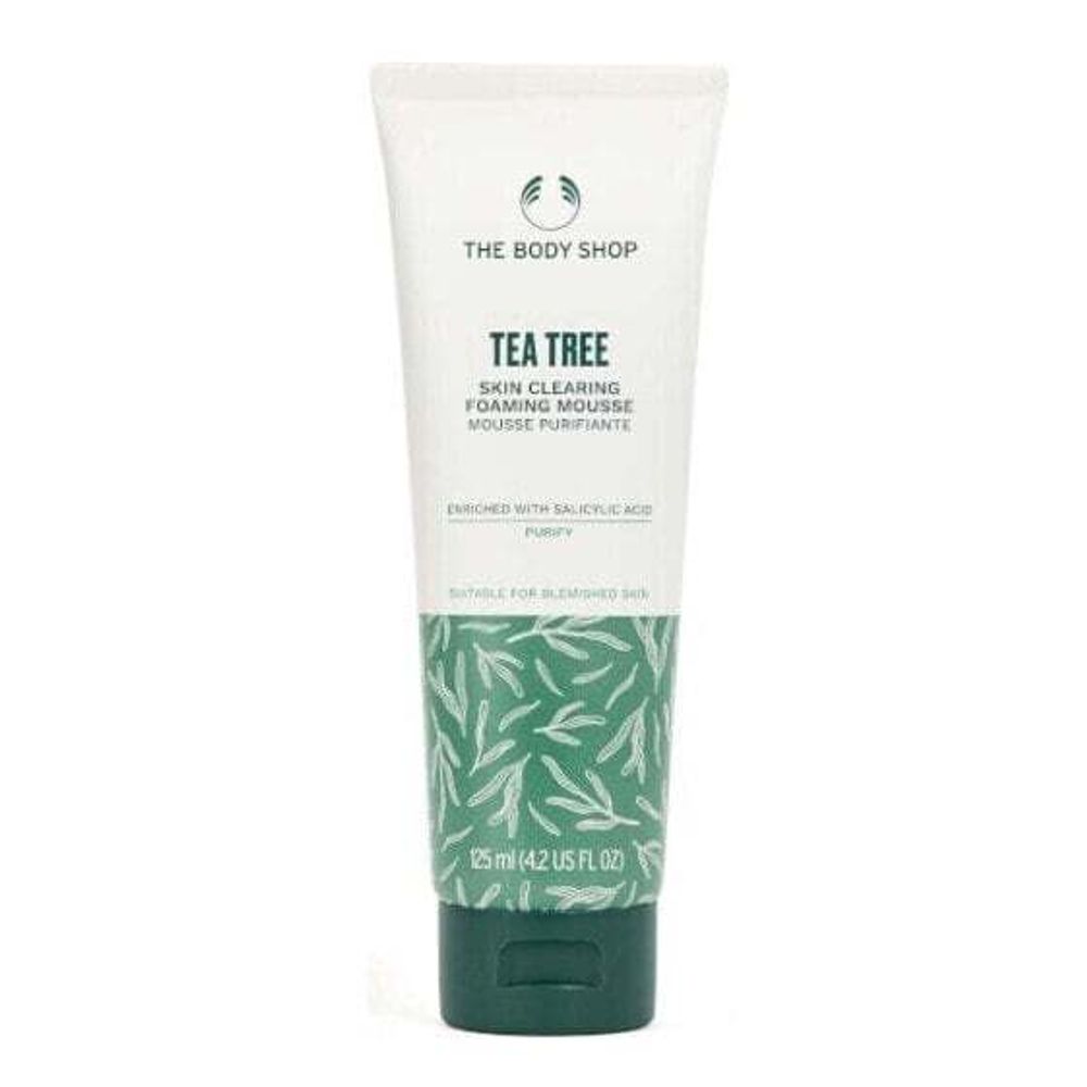 Жидкие очищающие средства The Body Shop Tea Tree Foaming Mousse Гель для умывания с маслом чайного дерева для проблемной кожи