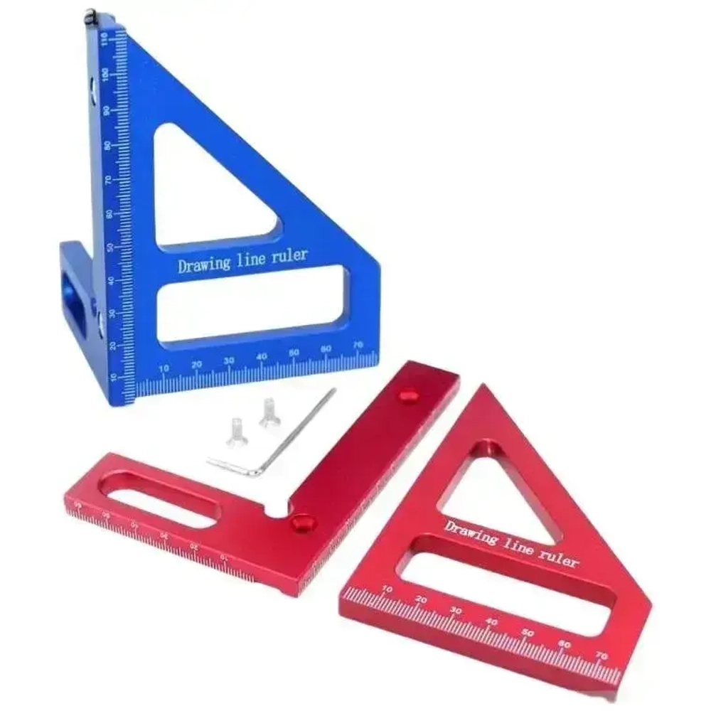 Линейка/угольник 11.2мм х 79мм, Металл