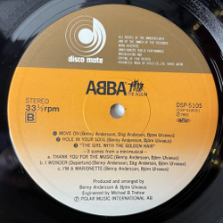 Винтажная виниловая пластинка LP ABBA АББА The Album Альбом (Japan 1978) (Red Obi)
