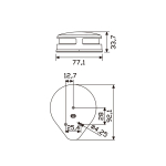 Комплект ходовых огней, бортовые, красный и зеленый, 2 х 112,5°