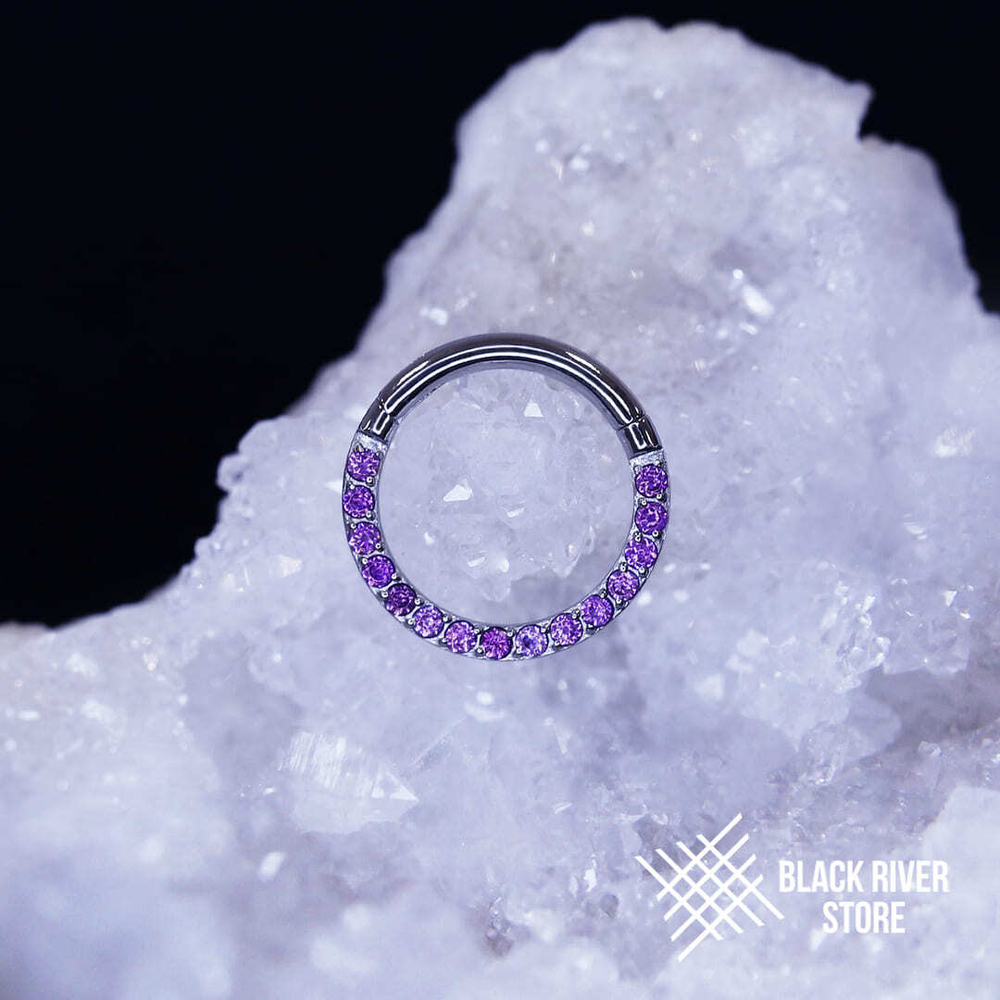 Кликер Side Amethyst CZ 1.2мм