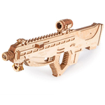 Штурмовая винтовка USG-2 от Wood Trick - деревянный конструктор, 3D пазл, Сборная механическая модель, стреляет пульками