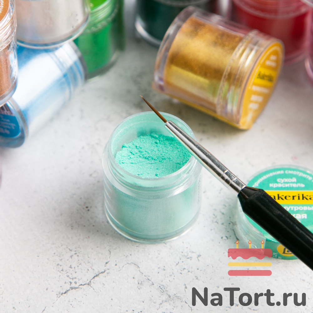 Краситель сухой перламутровый Bakerika «Свежая мята» 4 гр