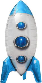 Фольгированный шар-фигура 3D «Ракета» красный/ синий, 81см