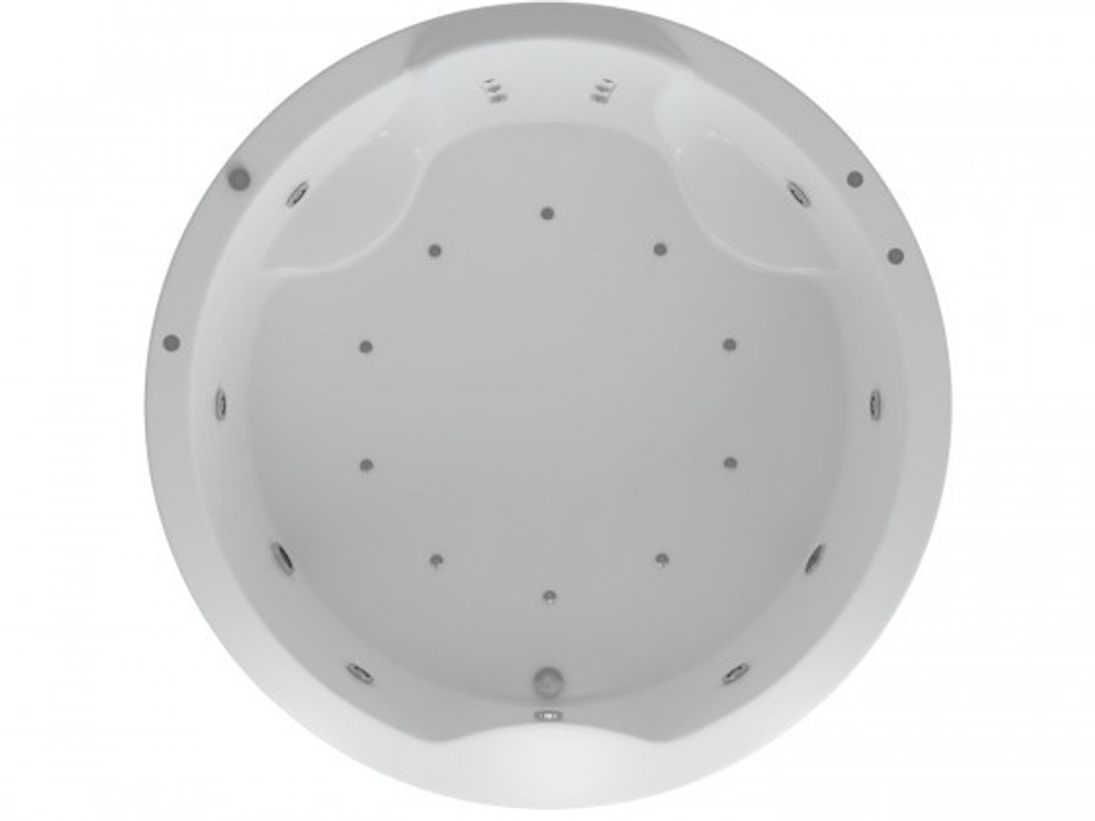 Ванна акриловая круглая АУРА 180 AQUATEK (с каркасом и фронтальной панелью)