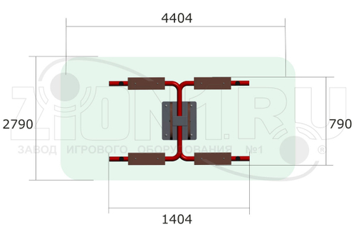 Уличный тренажер «Стойка для пресса»