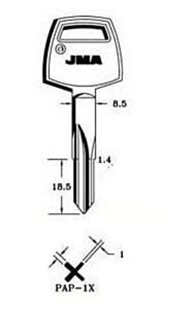 Заготовка крест PAP-1X (XPZ1 XPA1 PPX65) (Испания)