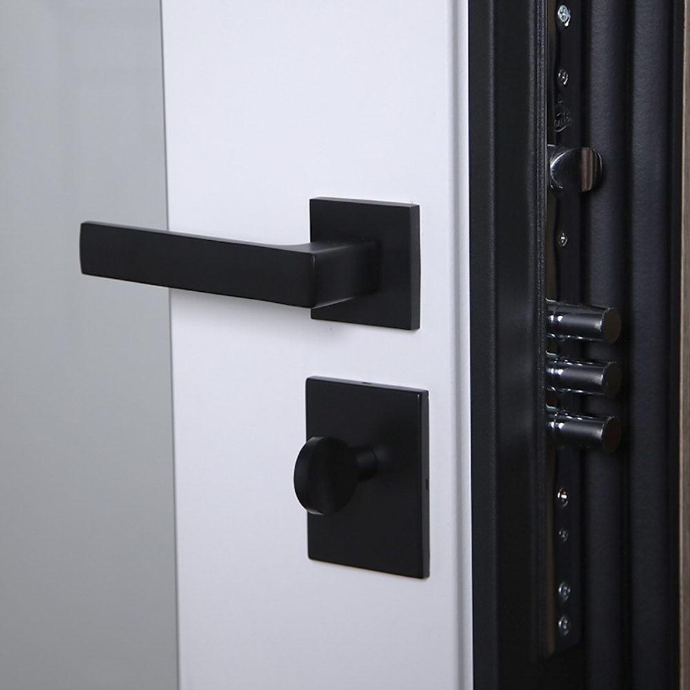 Стальная дверь "Авангард" с зеркалом