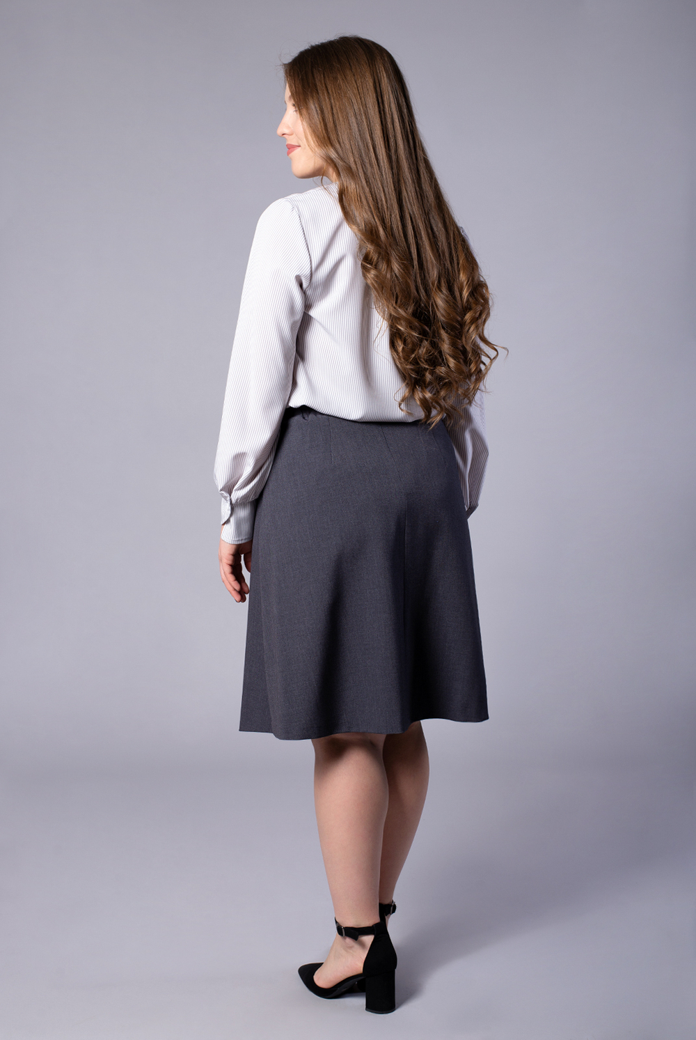 Юбка женская 3816АП, серый #406Сер013816АП