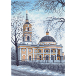 "Храм в Санкт-Петербурге"-0833 канва с рисунком