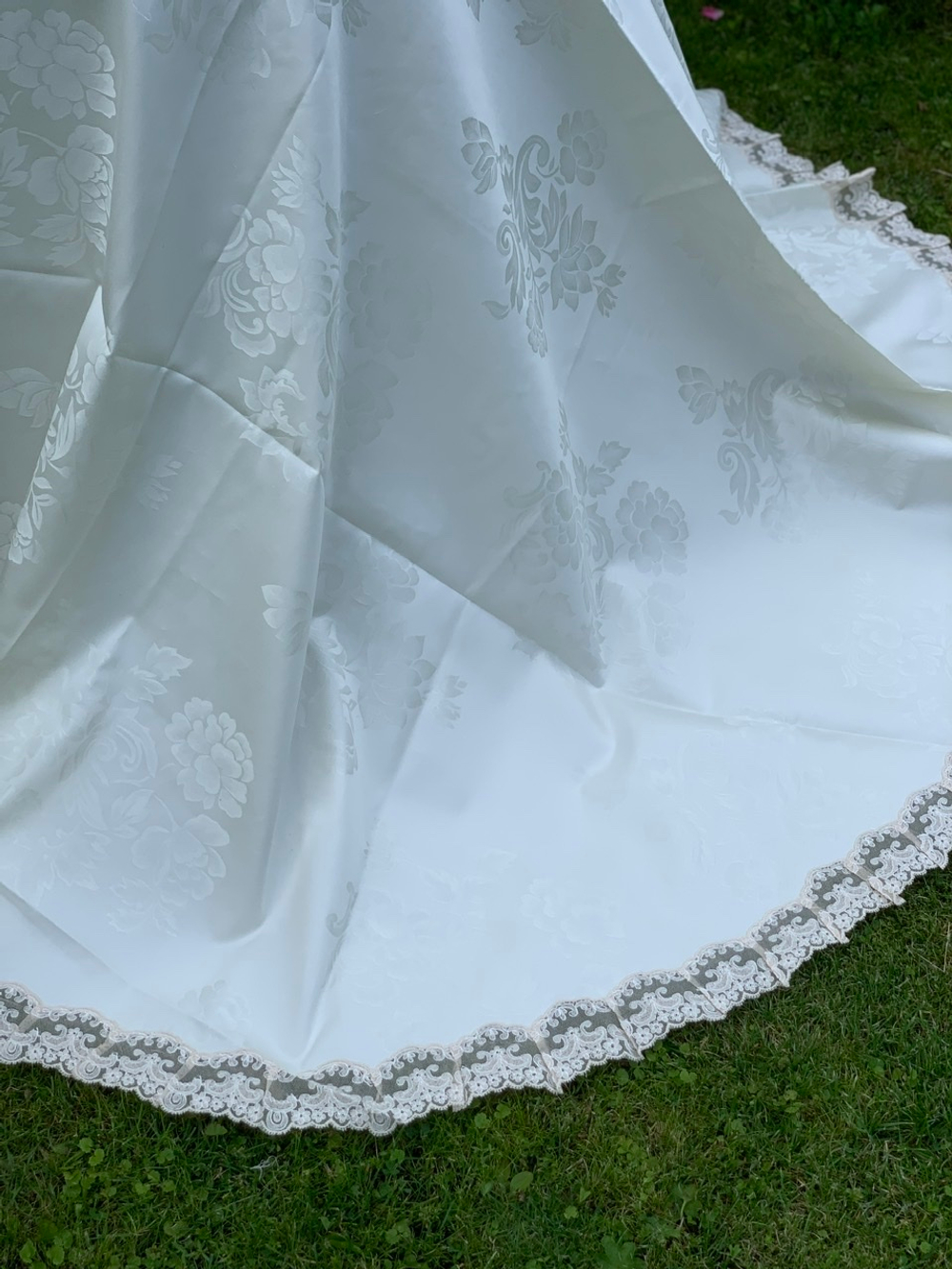 Скатерть 220 и 12 салфеток Palombella Carla Gioconda сливочные