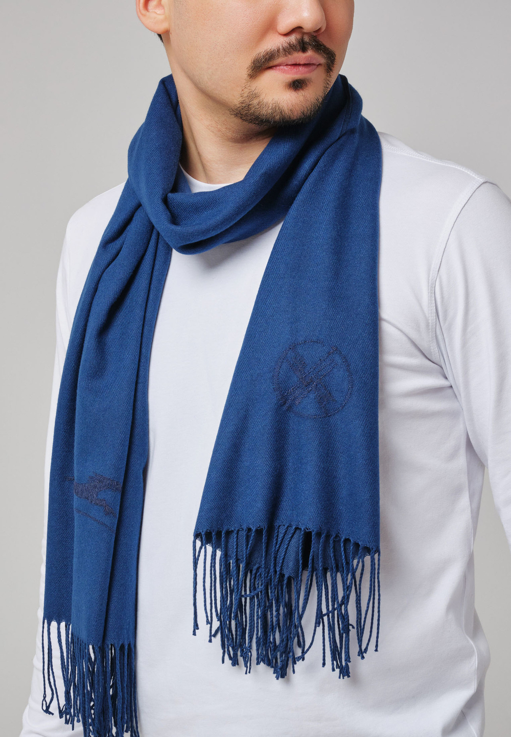 Шарф кашемир ARGYMAQ BLUE