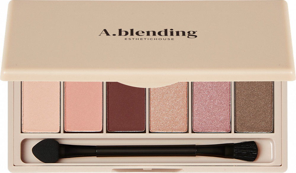 Тени для век Esthetic House A.blending Pro Eyeshadow Palette (#02 Nude Beach) 2 г x 6 шт